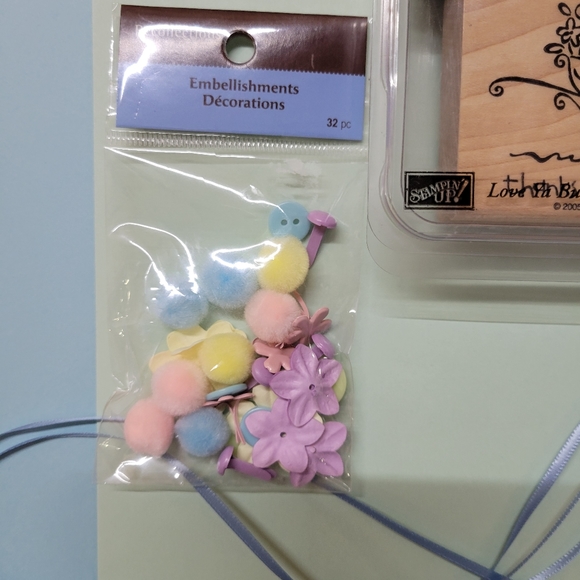 Stampin Up Love Ya Bunches Wooden Block Rubber Stamp Set - Picture 5 of 6